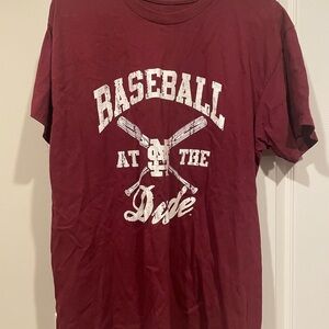 Maroon Mississippi State Baseball Graphic Tee Men’s Size Large